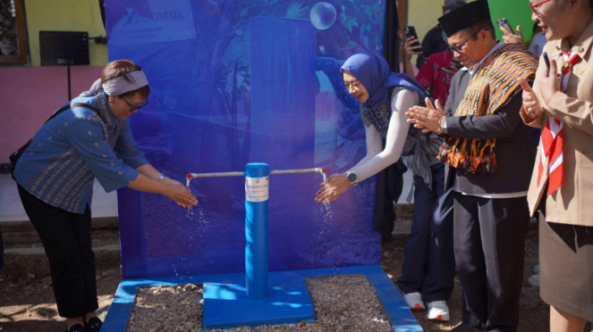 Peresmian Sarana Air Bersih oleh Danone Indonesia di NTT