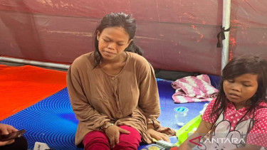 Ibu korban kebakaran di Tebet berinisial N (28)
