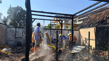Rumah Suratmi di Sragen Hangus Terbakar