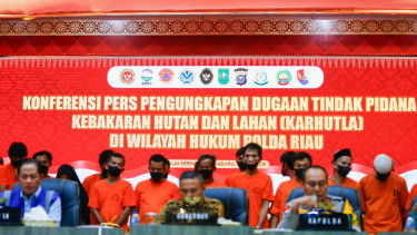 Polda Riau mengungkap kasus karhutla