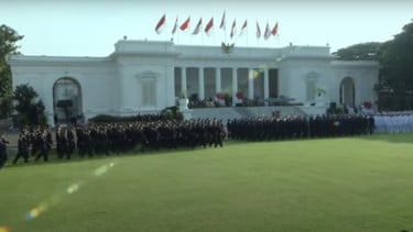Pelantikan 2.000 Lulusan Akmil dan Akpol Jadi Perwira TNI-Polri di Istana