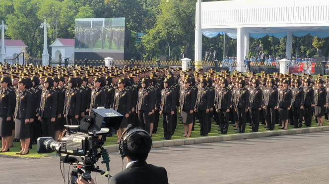 2.000 perwira remaja TNI/Polri dilantik di Istana Kepresidenan, Jakarta Pusat 