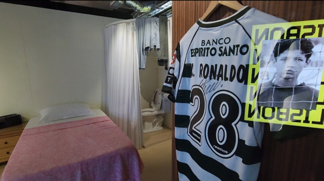 Penampakan kamar CR7 saat berkarir di Sporting CP