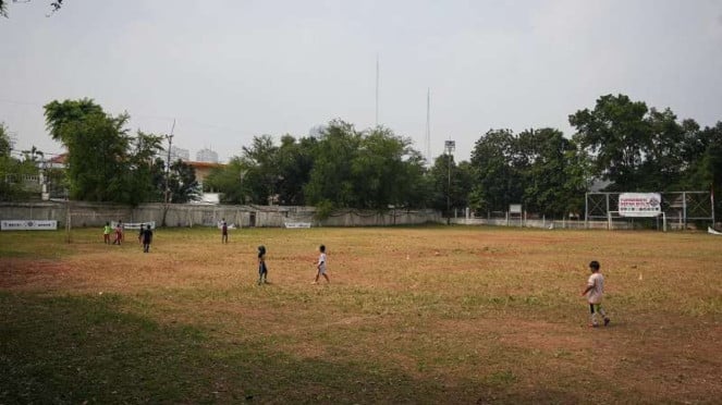 Lapangan sepak bola Pilar di Kedoya Jakarta Barat batal diubah jadi Padel