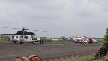 Helikpter untuk membantu penanganan Karhutla tiba di Jambi
