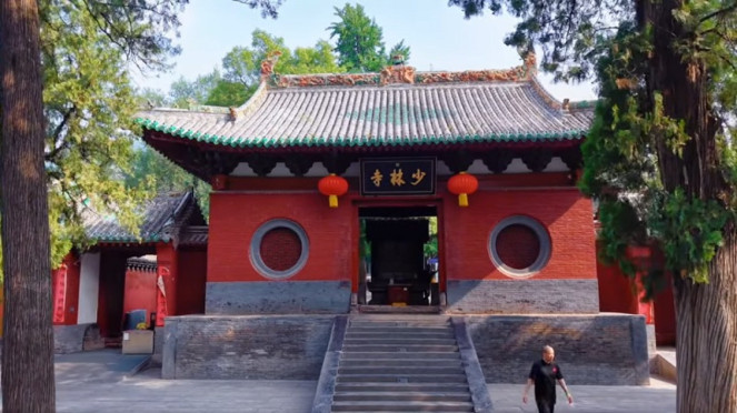 Kuil Shaolin di Provinsi Henan, Tiongkok tengah