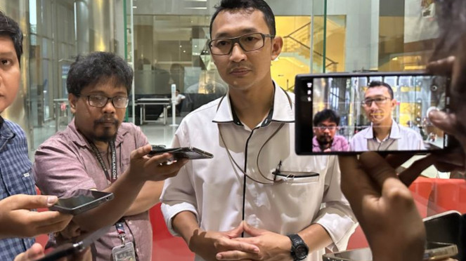 Juru Bicara KPK Budi Prasetyo di Gedung Merah Putih KPK