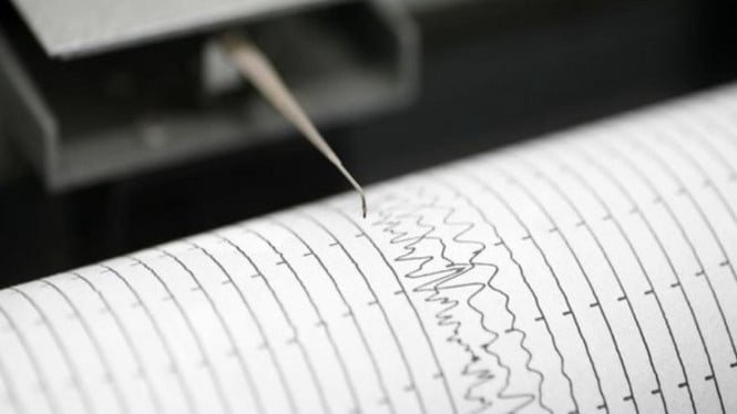 Ilustrasi gempa bumi picu tsunami