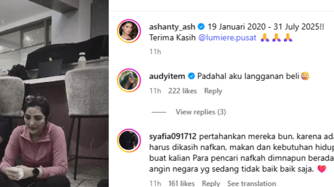 Ashanty tutup toko kuenya