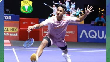 Tunggal putra Indonesia Alwi Farhan