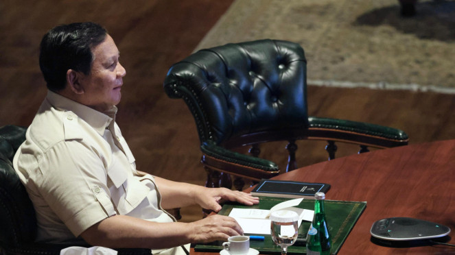 Presiden Prabowo gelar ratas secara hybrid di Hambalang