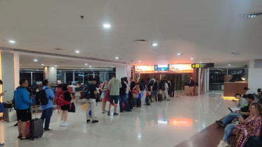 Pasca erupsi gunung, penumpang di Bandara I Gusti Ngurah Rai kembali normal 