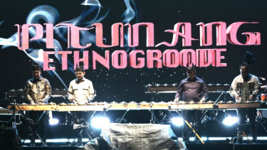 Menteri Kebudayaan Fadli Zon di festival Pitunang Ethnogroove 2025  
