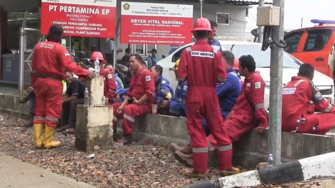Ledakan pipa gas Pertamina EP di Subang Jawa Barat