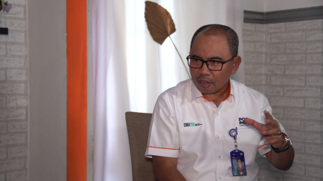  Direktur Bisnis Jasa Keuangan PT Pos Indonesia (Persero) Haris.
