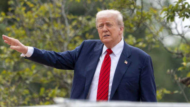 Presiden AS Donald Trump di Washington DC