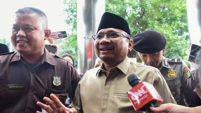 Menteri Agama Yaqut Cholil Qoumas penuhi panggilan KPK