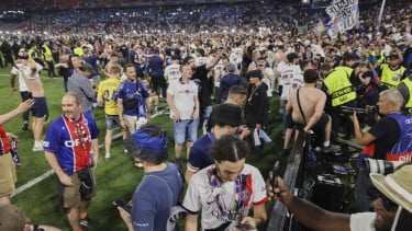 Suporter PSG rayakan juara Liga Champions 2024/25