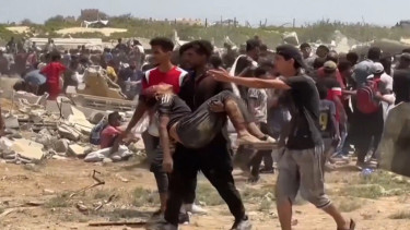 Bocah Gaza tewas tertimpa palet bantuan kemanusiaan yang dijatuhkan dari udara