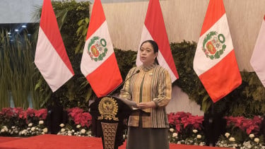Ketua DPR RI Puan Maharani di Kompleks Parlemen, Senayan, Jakarta Pusat 