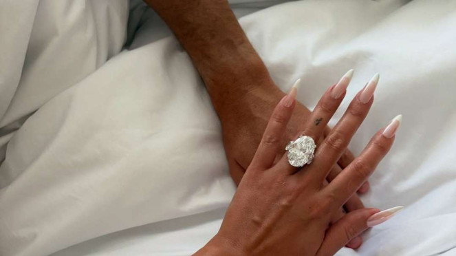 Cincin tunangan Cristiano Ronaldo dan Georgina Rodriguez