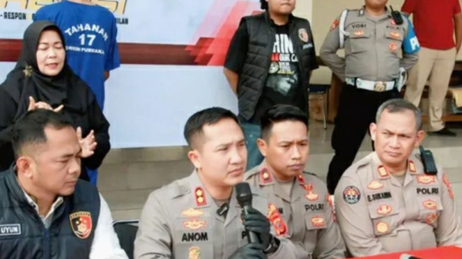 Kapolres Purwakarta, AKBP I Dewa Putu Gede Anom Danujaya rilis kasus pembunuhan