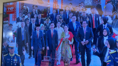 Wakil Presiden RI Gibran Rakabuming Raka menghadiri sidang tahunan MPR 