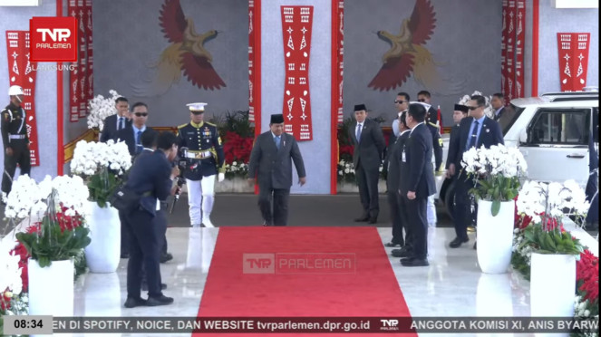Presiden Prabowo Subianto hadiri sidang tahunan MPR/DPR