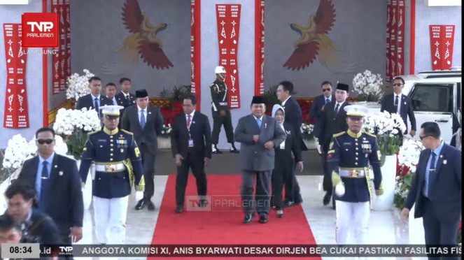 Presiden Prabowo Subianto hadiri sidang tahunan MPR/DPR