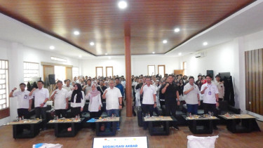 Sosialisasi Akbar Penerima Pupuk Bersubsidi pada Titik Serah