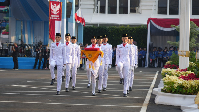 Kemenko Polkam gelar upacara peringatan HUT ke-80 RI