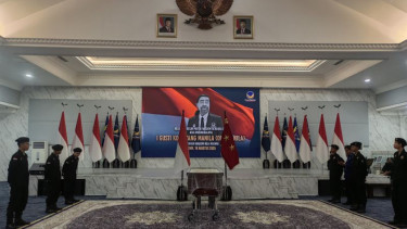 Persemayaman IGK Manila di Aula Akademi Bela Negara Partai NasDem