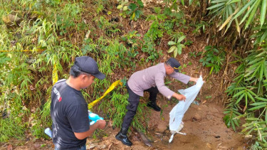 Lokasi penemuan mayat bayi di Wonogiri.