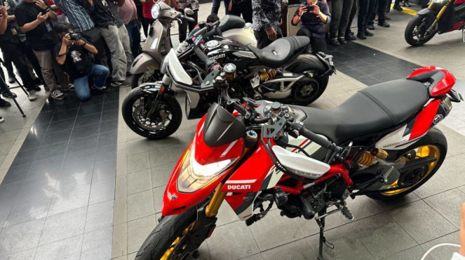 Barang bukti motor yang disita terkait kasus OTT Wamenaker