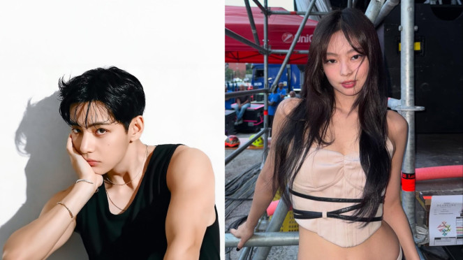 V BTS dan Jennie BLACKPINK