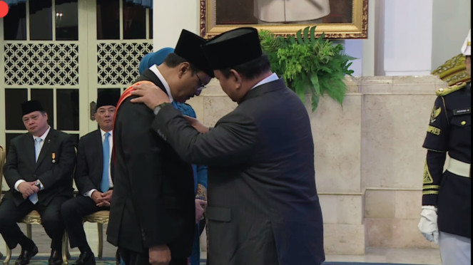 Prabowo beri tanda jasa kehormatan untuk Mensos, Saifullah Yusuf