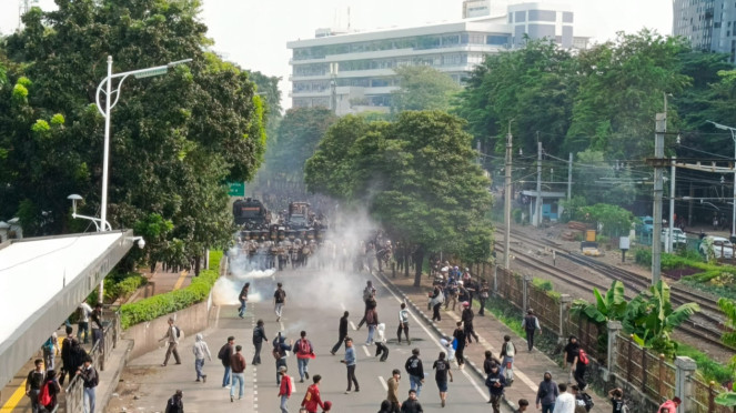 Demo 25 Agustus ricuh di DPR