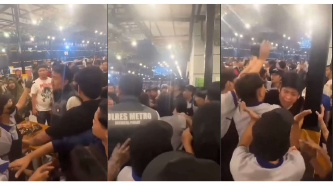 Pegawai dan Pengunjung Mie Gacoan Hadang Polisi yang Hendak Tangkap Pendemo