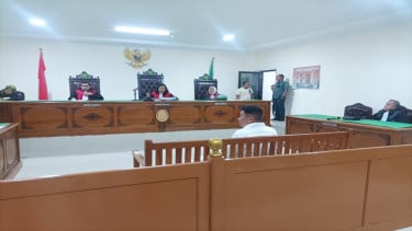 Sidang kasus uang palsu di kampus UIN Makassar