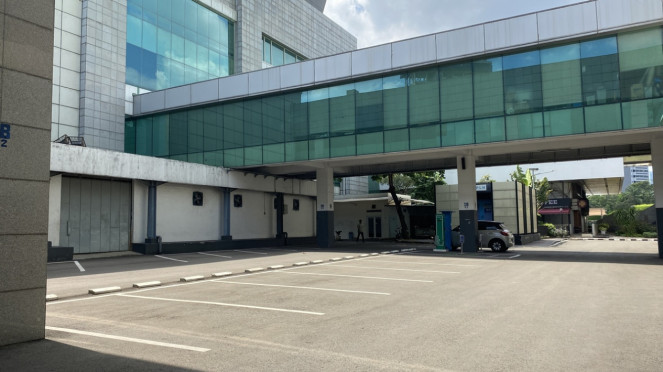 Suasana parkiran DPR/MPR RI