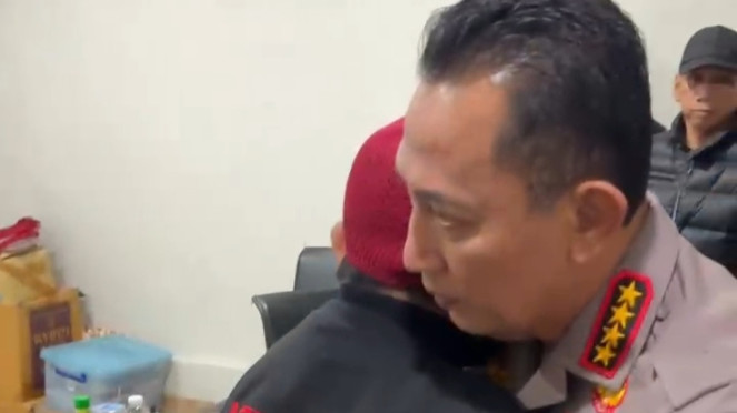 Kapolri ke RSCM lihat langsung ojol korban dilindas Rantis Brimob