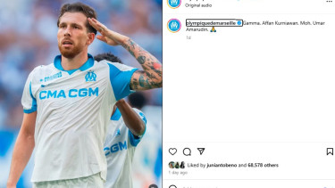 Olympique Marseille beri dukungan untuk Affan Kurniawan