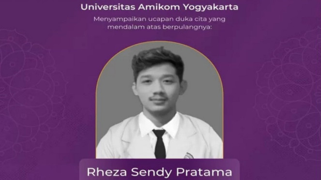 Mahasiswa Amikom Yogyakarta, Rheza Sendy Pratama meninggal saat demo