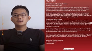 Direktur Eksekutif Lokataru Foundation, Delpedro Marhaen ditangkap polisi