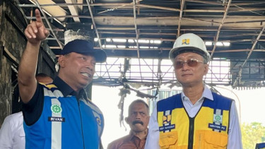 Dirut Jasa Marga Rivan Achmad Purwantono dan Menteri PU Dody Hanggodo.
