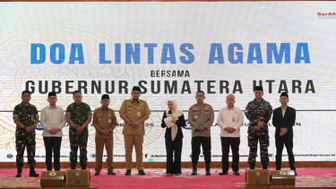 Doa Lintas Agama bersama Gubernur Sumut