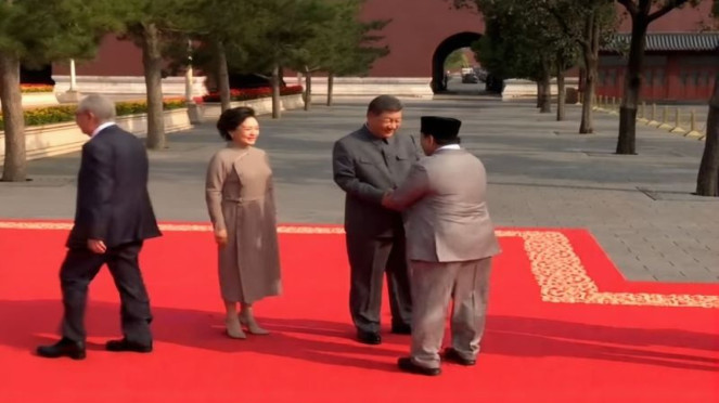 Presiden Prabowo Subianto disambut Presiden China Xi Jinping