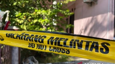 Lokasi penemuan lima jenazah terkubur dalam satu liang di Indramayu