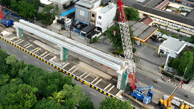 Pembangunan LRT.
