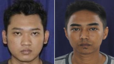 Dua orang pelaku pembunuhan Sachroni warga Indramayu
